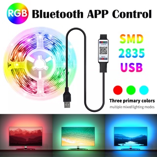 Rgb 2835 5V Usb สายไฟ Led สําหรับติดตกแต่งพื้นหลังทีวีบลูทูธ 5050