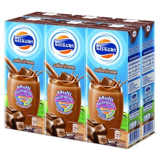 ✨ขายดี✨ โฟร์โมสต์ ผลิตภัณฑ์นมยูเอชที รสช็อกโกแลต 225มล. x 6 กล่อง Foremost Chocolate Flavoured UHT Milk Product 225ml x