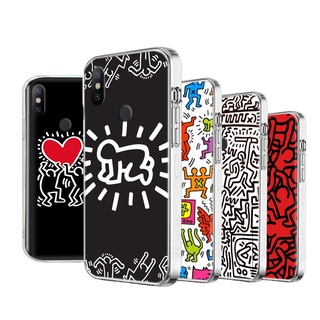 Wi-67 เคสโทรศัพท์มือถือแบบนิ่ม ใส ลาย Keith Haring สําหรับ Motorola Moto G 5G G8 Power G9 Play Z2 Plus