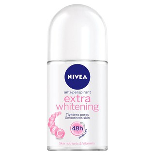 Nivea นีเวีย ดีโอ เอ็กซ์ตร้า ไวท์เทนนิ่ง โรลออน 25 มล.