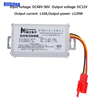 (Utilizing) อะแดปเตอร์แปลง Dc 36 V - 72 V To 12 V - 10 A 120 W สําหรับรถยนต์