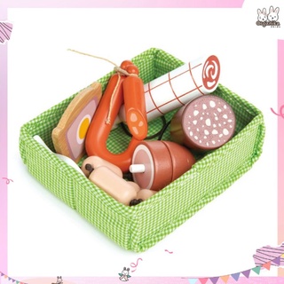 ของเล่นชุดคอลเลคชั่นตระกร้าเนื้อสัตว์ทำจากไม้แบรนด์ Tender Leaf Toys รุ่น Charcuterie Crate