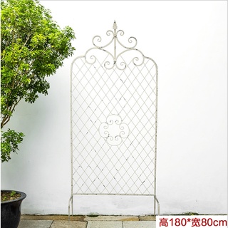 American-Style Iron Outdoor Plant Rose Flower Stand Garden Fence Decoration โครงไม้เลื้อยสไตล์วินเทจ