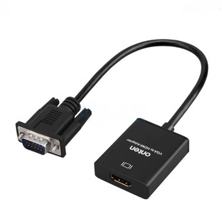 สายแปลง VGA TO HDMI Adapter With Audio Converter VGA TO HDMI (AUDIO) onten OTN-5138S