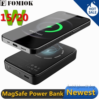 10000mAh Magnetic Power Bank 20W Wireless Charging External Battery For iPhone 12 Pro Max Mini For MagSafe Wireless Mobile Power