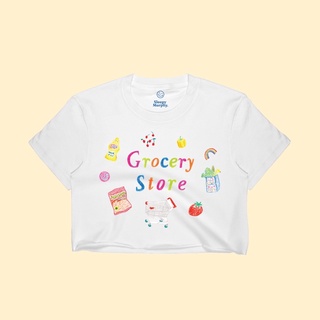 เสื้อยืดครอป Grocery Collection