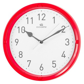 clock WALL CLOCK 10"WNP021RE DOGENI Home decoration Home &amp; Furniture นาฬิกา นาฬิกาแขวน DOGENI WNP021RE 10 นิ้ว สีแดง ของ