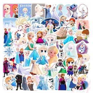 ❉ สติกเกอร์ ลายการ์ตูนเจ้าหญิงดิสนีย์ เอลซ่า Frozen - Series 06 ❉ สติกเกอร์ ลายภาพยนตร์คลาสสิค DIY คละแบบ 50 ชิ้น/ชุด