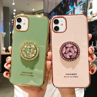 เคสโทรศัพท์ สีพื้น พร้อมกริ๊ปต็อก สำหรับ Samsung Galaxy s9 plus s10 s10plus s10lite note8 note9 note10 lite note10plus+ s20 plus s20ultra+