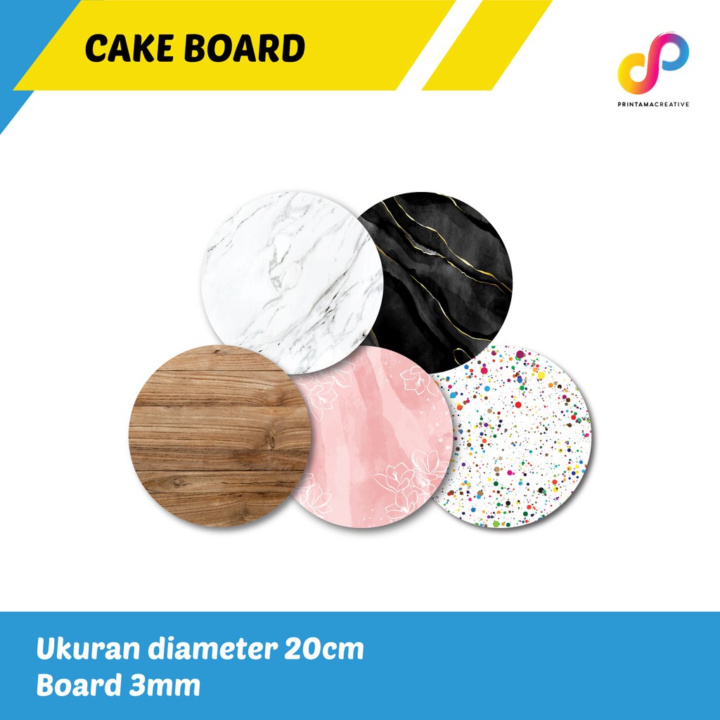CAKE BOARD 20ซม. (ถาดเค้กกันน้ํา)