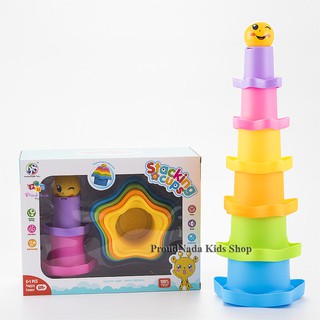 ProudNada Toys ของเล่นเด็กถ้วยเรียงซ้อน SixOneEight Toys Stacking cups NO.618-10