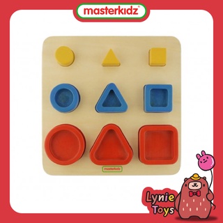 Masterkidz ของเล่นเสริมทักษะ บอร์ดรูปทรงเรขาคณิต Geometric Shapes Stacker Set