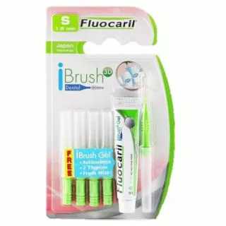 แปรงซอกฟัน proxabrush ibrush fluocaril 4 แถม1 และยาสีฟันเจล