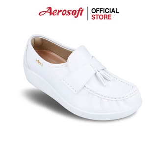 Aerosoft รองเท้าพยาบาล รองเท้าเพื่อสุขภาพ  รุ่น Arch support (หนุนอุ้งเท้า) NW9091 สีขาว