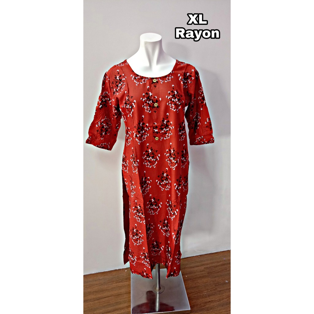 Kurti / Kurtis / Kurta / เสื้อสุภาพสตรี / Kurti / ผ้าเรยอน Kurti / Cotton Kurtis / Kurta / เสื้อ / P