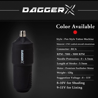 เครื่องสักDagger X Pen Rotary Tattoo Machine