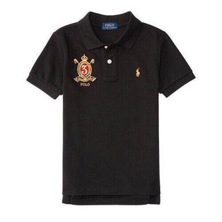 💥SALE💥โปโล Ralph Lauren ม้าเล็กสีทอง (boy size) ของแท้ 100% สีดำ