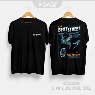 เสื้อยืดสีขาวเสื้อยืด พิมพ์ลาย Honda Beat Street Ride for Life สําหรับผู้ชายS-4XL