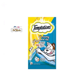 TEMPTATIONS ขนมแมว Purrrr-ee 4ซอง รสไก่และทูน่า