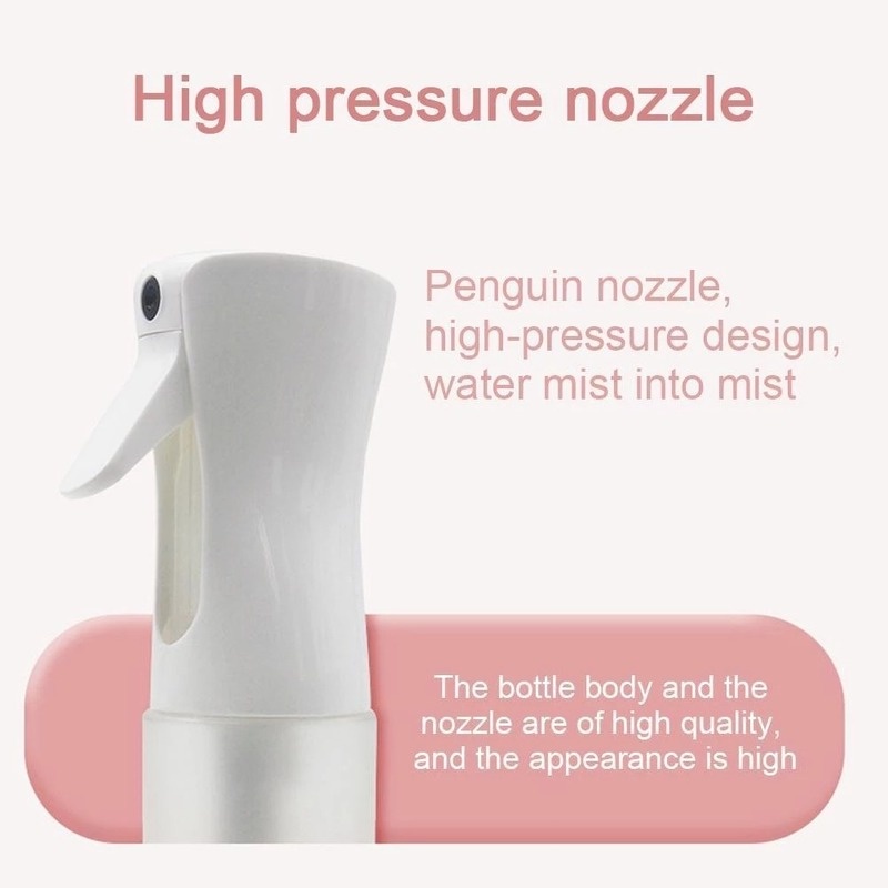 Portable High-pressure Ultra Fine Mist Spray Bottle/ Women Hairdressing Beauty Sprayer Bottles
