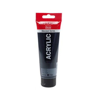 (KTS)สี AMSTERDAM  Acrylic 120ml. #735 Oxide Black