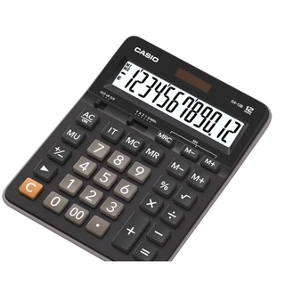 Casio Calculator เครื่องคิดเลข คาสิโอ รุ่น GX-12B แบบตั้งโต๊ะ ขนาดใหญ่ 12 หลัก สีดำ