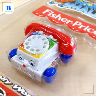 baanchan14 ของจิ๋ว ของเล่นจำลองขนาดเล็ก fisher price โทรศํพท์เด็กเล่น โมเดล toy chatter telephone worlds smallest