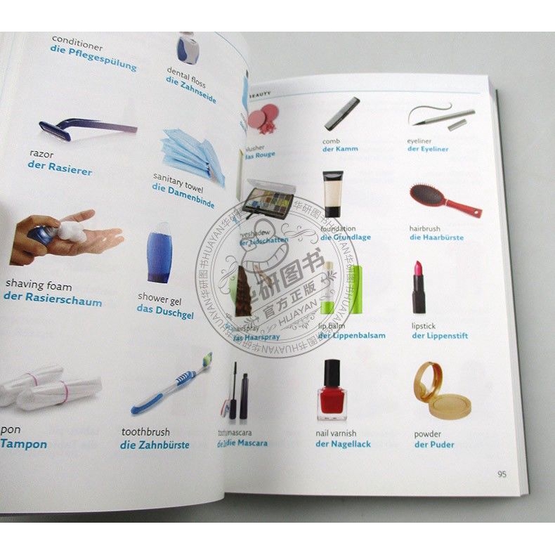 คอลลินเยอรมันภาพประกอบพจนานุกรมภาษาอังกฤษต้นฉบับ Collins German Visual