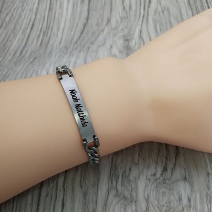 Men's bracelet เลสข้อมือสีเงิน​ สแตนเลส​ สตีล316L