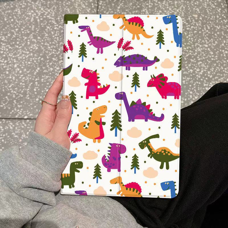 เคส ลายไดโนเสาร์ หลากสี สําหรับ ipad air 1 2 7.9 นิ้ว ipad mini 123456 สําหรับ 10.2 นิ้ว 11 นิ้ว