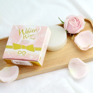 แพคเกจใหม่ สบู่ไวน์ขาวเมคโอเวอร์ ลดสิว ขาวใส Make Over White Wine Soap By Make Over ขนาด 100g.