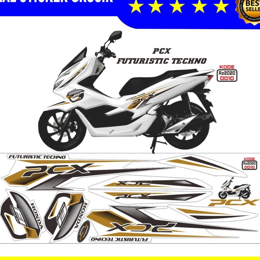 Honda PCX 150 Striping Sticker Simple Graphic Variation All Honda Pcx 150