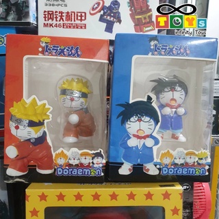 โมเดลโดเรม่อน ร่างนารุโตะ ร่างโคนัน สูง8cm. Doraemon conun naruto