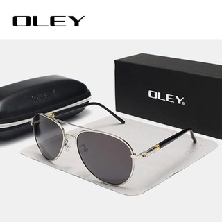 OLEY รุ่น Y1209 สี C04 แว่นตากันแดด แว่นตา แฟชั่น เลนส์ โพลาไรซ์ 100% ป้องกันแสงรังสี UV400 พร้อม กล่องเก็บอย่างดี