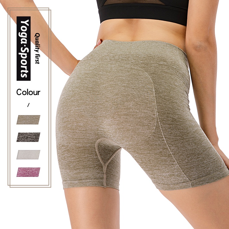 Womens High Waist Seamless Shorts Gym Fitness Yoga Pants Tummy Control