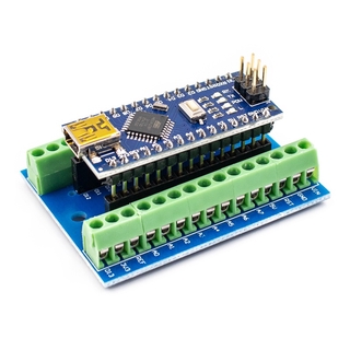 LAFVIN Development Board Nano V3.0 + USB cable + Expansion Base Board for Arduino,มีเก็บเงินปลายทาง!