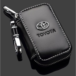 พวงกุญแจรถยนต์ หนังวัวแท้ สําหรับ Toyota (Type D)