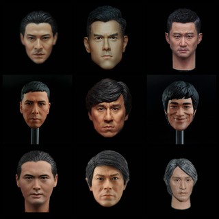 ของเล่นฟิกเกอร์ Kung Fu Star Male Head Sculpt 12 นิ้วสเกล 1/6 แบบจีน