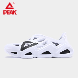 Peak TAICHI Crocs รองเท้าแตะลําลองสําหรับผู้ชายกันลื่นกันน้ําน้ําหนักเบาสามารถปรับได้ E12005L