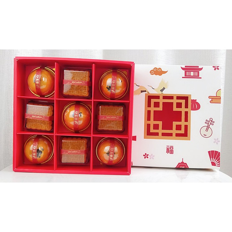 BK090  กล่องขนมตรุษจีน ไดคัทสวยๆ แฝงด้วยเอกลักษณ์ความเป็นจีน ทั้งสีแดงและสีทอง สีแห่งโชคลาภ ..