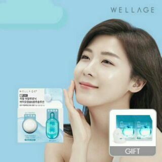 💧พร้อมส่ง💧《WELLAGE》Real Hyaluronic BIO Capsule Blue Solution 1 Day Kit.ซื้อ 1 + มาส์ก ฟรี อีก 1 กำลังฮิตมากๆในขณะนี้!!