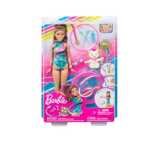 Barbie เซตตุ๊กตาบาร์บี้ Spin n Twirl Gymnast Doll