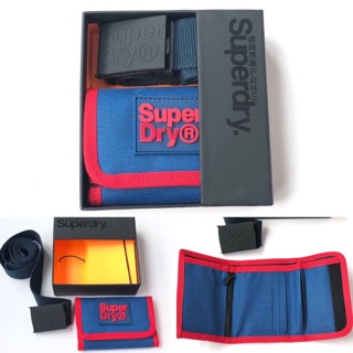 #Superdry Gift Set *กระเป๋าสตางค์ 1 *เข็มขัดยาว : 117cm 1