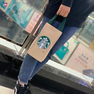 Sg2 Starbucks กระเป๋าผ้าใบใส่แก้วน้ํา และกาต้มน้ํา แบบพกพา