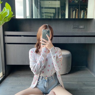 เสื้อคอกลม+เสื้อคลุมเข้าเซ็ท