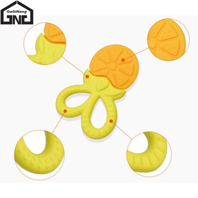 GaGiNang ยางกัดสำหรับเด็ก ยางกัดซิลิโคน รูปผลไม้ สีสันสดใส นิ่ม ปลอดภัยต่อเด็ก พร้อมส่ง - รูปที่ 4