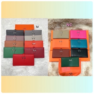 MS กระเป๋าสตางค์ใบยาว 💥HM bearn wallet งานหนังตัวTop สวยเป๊ะสุดๆ  มีช่องใส่เหรียญใส่การ์ด