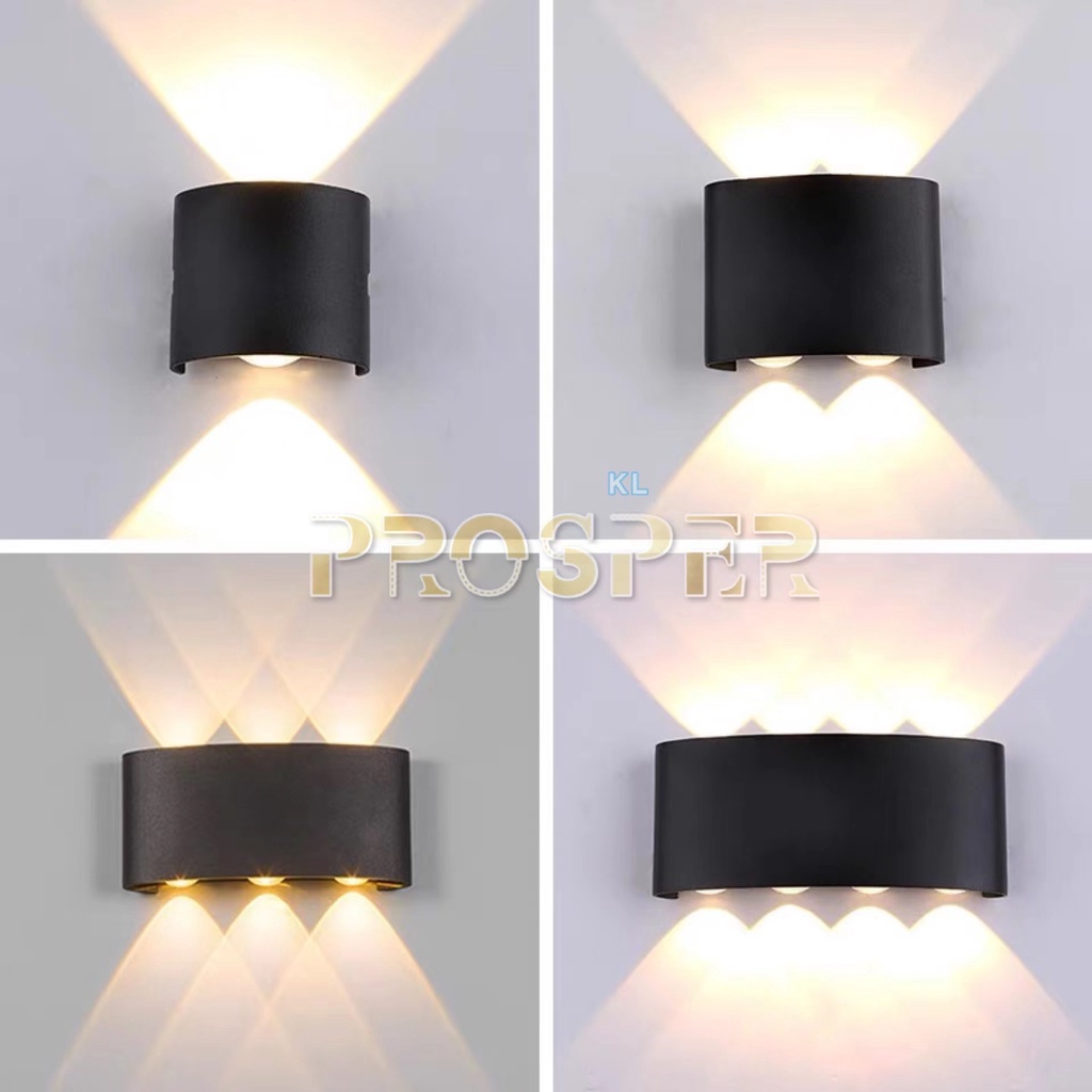 โคมไฟติดผนัง LED อลูมิเนียม Ip65 กันน้ํา สไตล์โมเดิร์น สําหรับตกแต่งบ้าน ห้องนอน ข้างเตียง และคลังสินค้า
