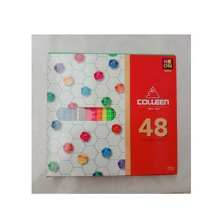 ดินสอสีไม้ Colleen ดินสอสีไม้คอลลีน สีไม้คอลลีน 48สี 48ด้าม รุ่น775 สีไม้คอลลีน 48สี 48ด้าม หัวเดียว colleen 48 color