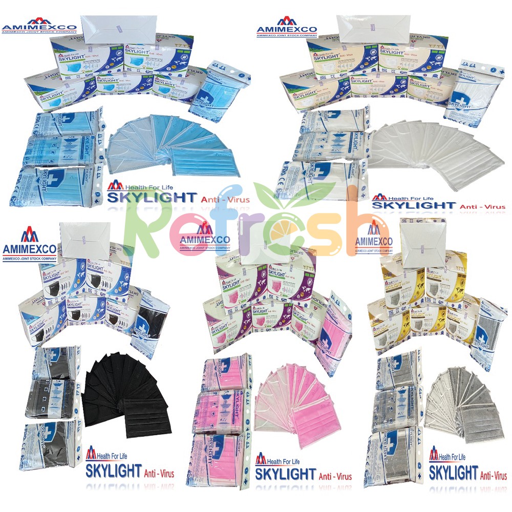 Skylight ดำ (ดำ 2 ด้าน) หน้ากากอนามัย 4 ชั้น เกรดโรงพยาบาล ป้องกันฝุ่น PM 2.5 หน้ากากอนามัยทางการแพทย์ ราคา ถูกที่สุด ดีลบีเคเค แกลเลอรีภาพที่ 7